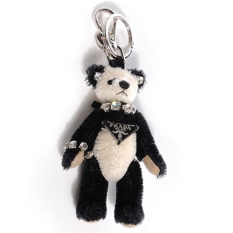 prada keychains sale|prada teddy bear keychain.